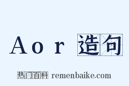 Aor造句是什么意思的图片